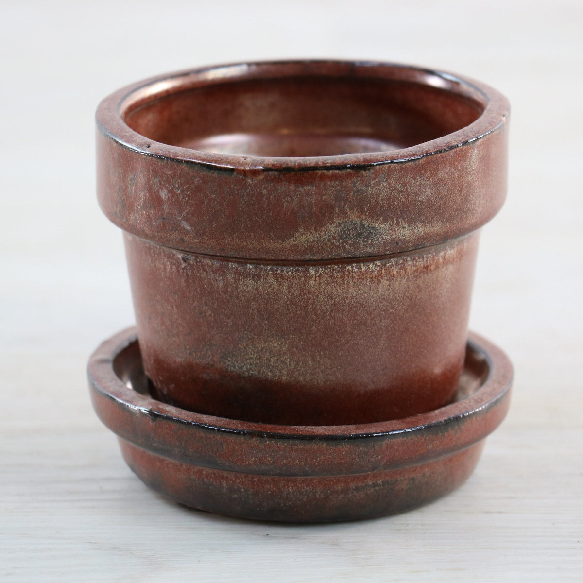 3 Piece Set - Mini Pot Must Haves, 3" Glazed Ceramic Pots