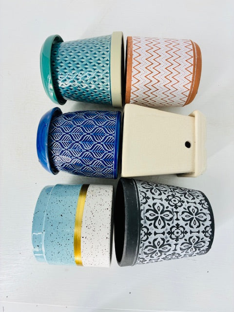 6 Assorted Pots of Joy, 3" to 5" Each